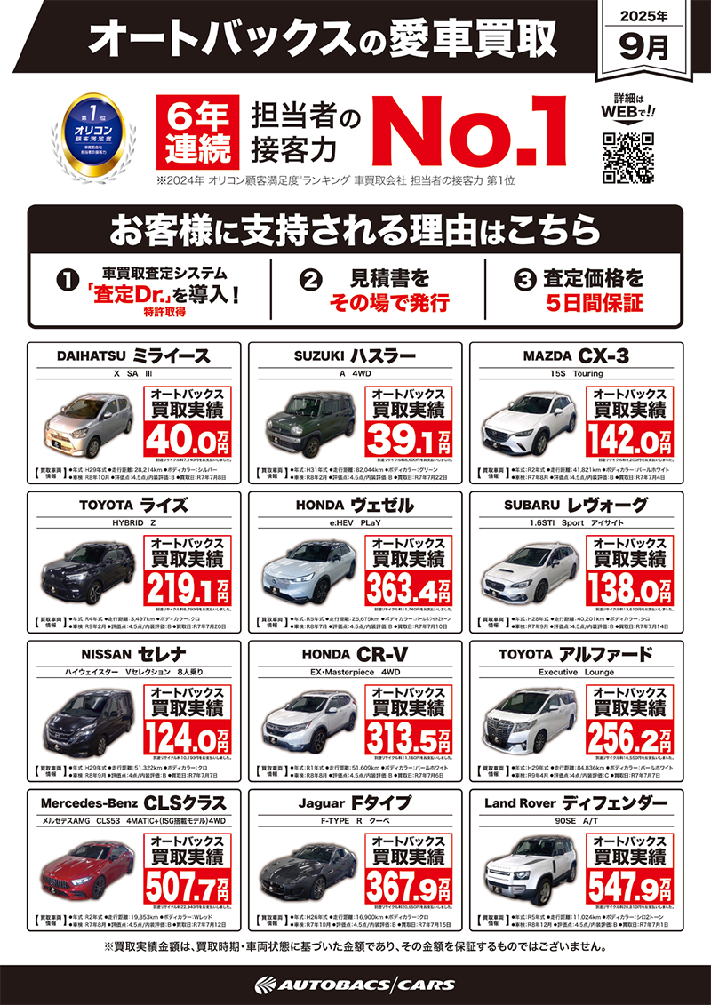 オートバックスの愛車買取