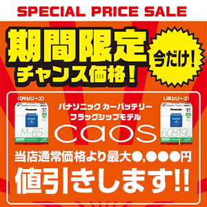 パナソニック caosバッテリー SPECIAL PRICE SALE